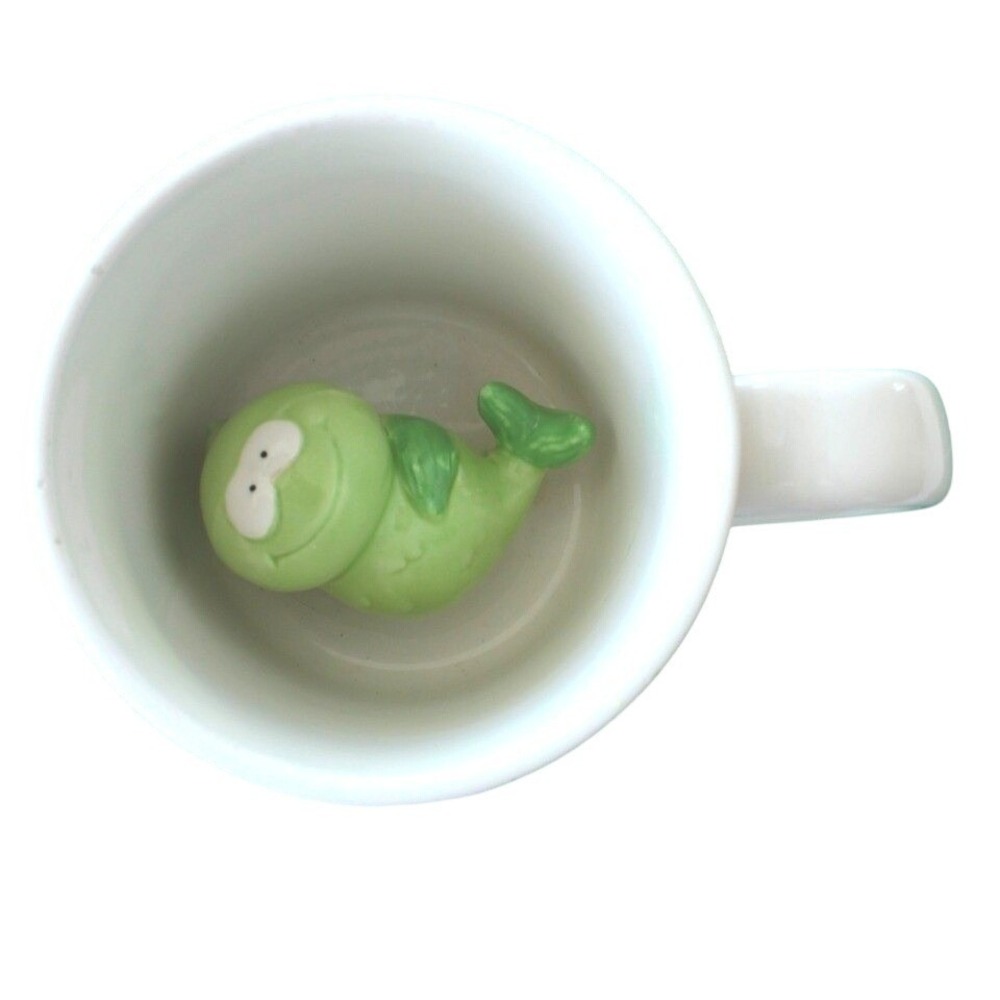 Fathers Day Dads Fishing Hole Gift Mug with Fish figure and Fishing Rod - Picture 3 of 6